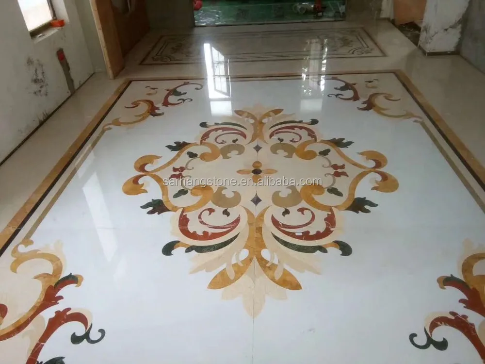 Дизайн медальона для пола в отеле и вилле