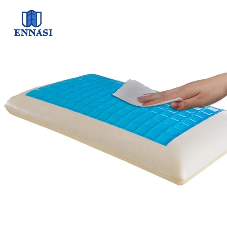 Soft Cool Silicone Memory Foam Cooling Gel Pillow for Good Sleep in Hot Summer