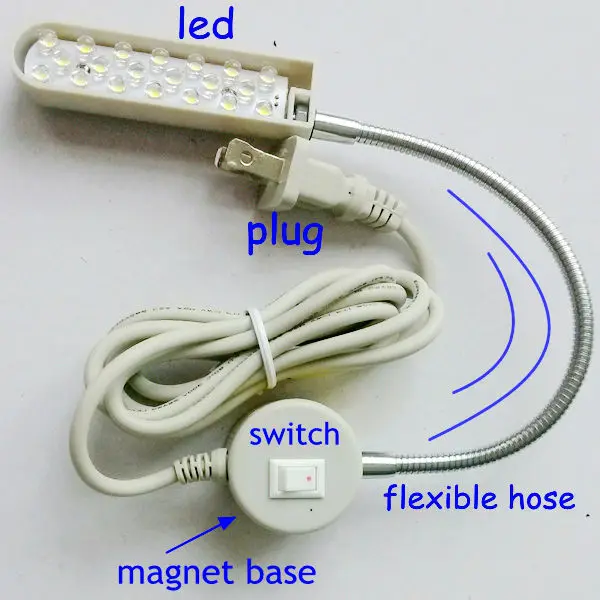 SEWING MACHINE LED WORK LIGHT/LED SEWING MACHINE WORK LIGHT 20PCS DIP LED