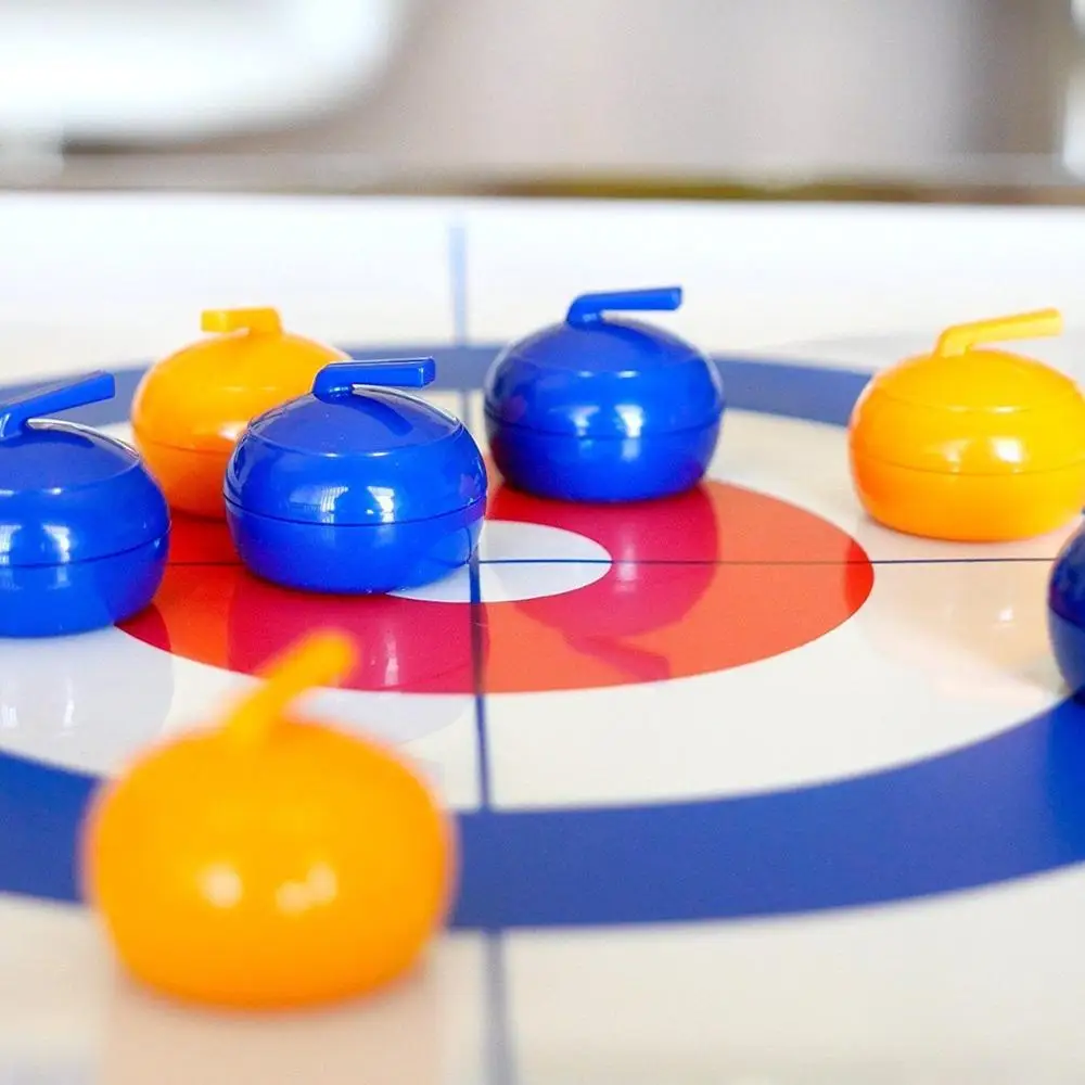 
Tabletop Curling Game Portable Mini Travel Kids Adults Family Sports Board Game 
