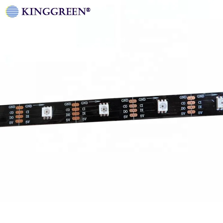 Programmable SK9822 5050 RGB magic color 30 pixels/m addressable smart RGB pixel strip light