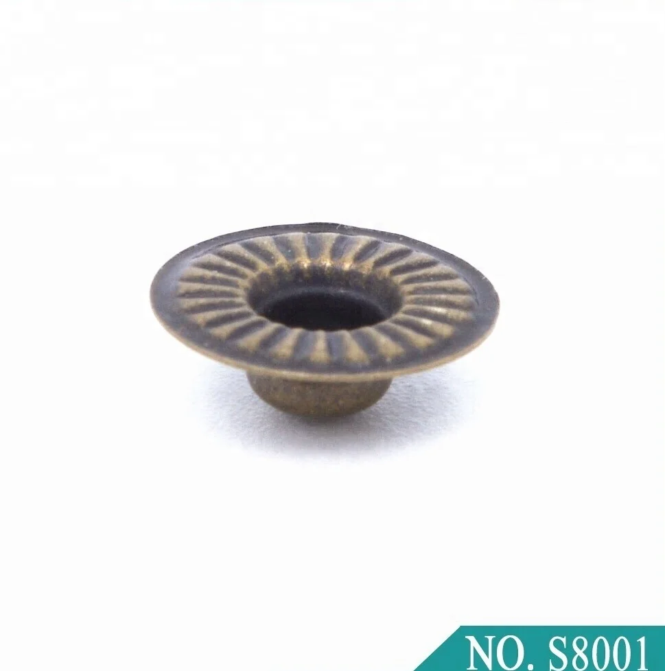 
Button double cap stainless steel rivet brass aluminum rivet 