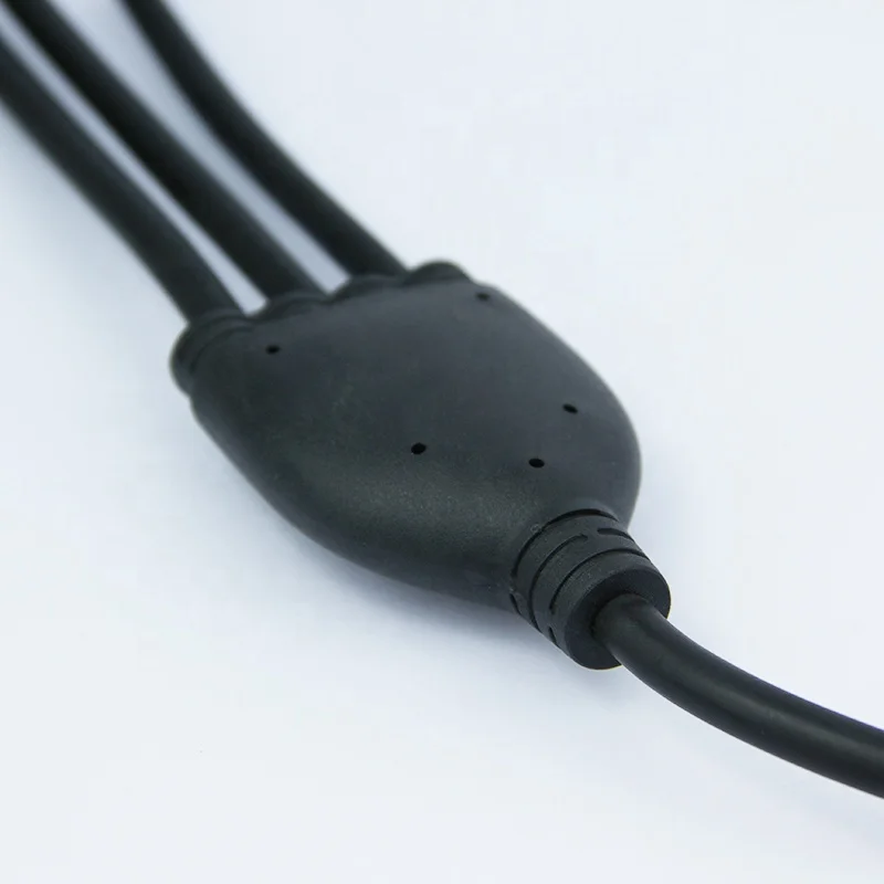 Manufacture wholesale IP67 2 3 4 5 pin Waterproof 3 way Y shape antenna auto square tube quick connector