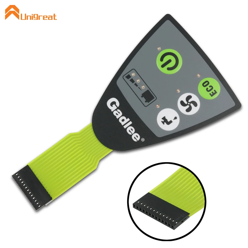 
Custom make produce Waterproof Durable four 4 Push Button LED Membrane Switch keypad 