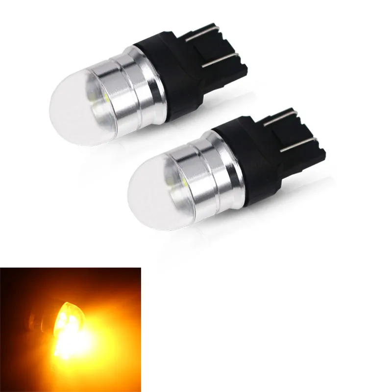 Лампа светодиодная Автомобильная Янтарная P21W T20 PY21W W21W W16W T15 7443 W21/5W 7440 BAU15S T25 ba15s bay15d DRL 12 в 24 В