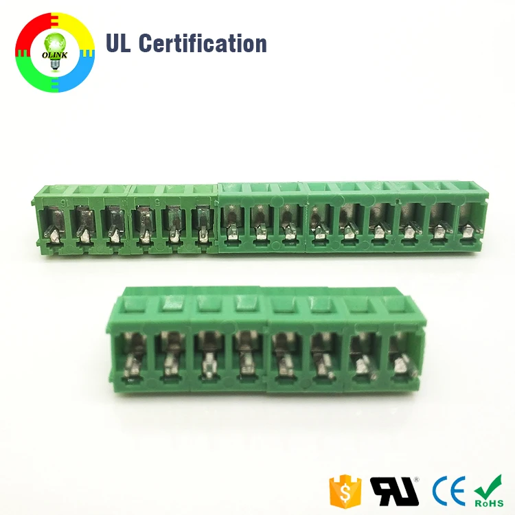5.00 мм/5.08 мм/7.5 мм печатной платы Клеммная колодка типов