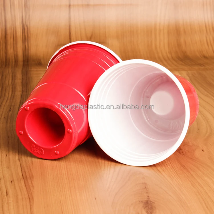 Party Supplies Eco-Friendly Disposable PP 16oz Plastic Red  Cup Beer Cups