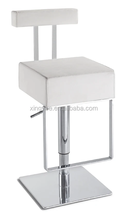 
Modern bar furniture home center bar stools cowhide stainless steel base gas lift adjustable swivel bar stool high chair 