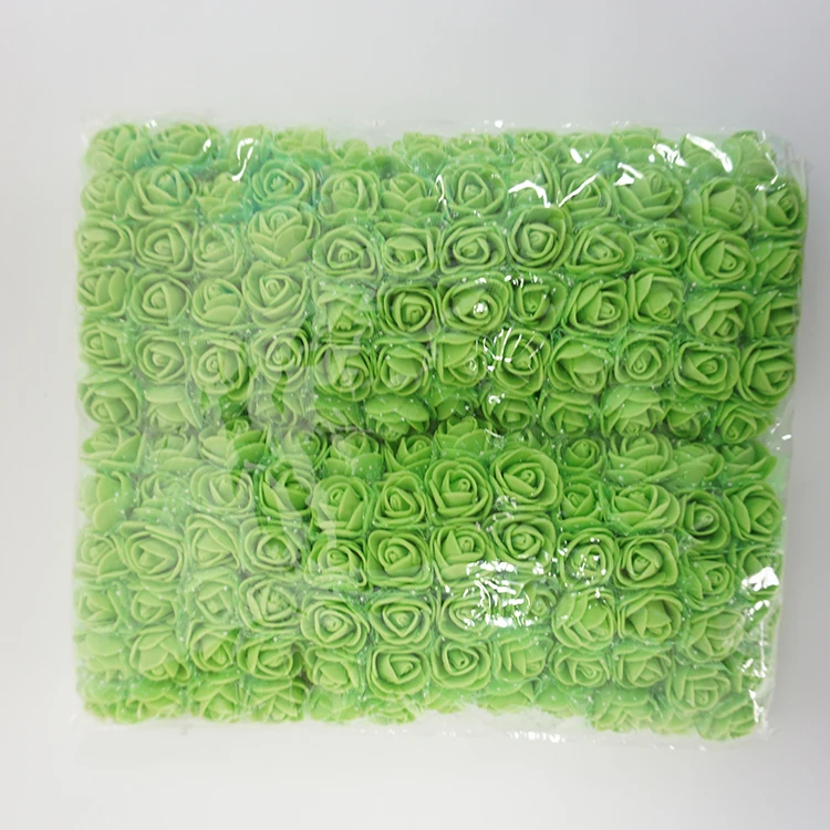
Amazon Hot Sale Colors Rose DIY 144 PCS heads Artificial Flowers Wedding Bride Bouquet PE Foam Home Decor In Stock 