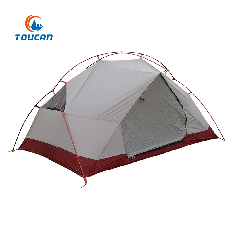 
20D Nylon Professional Aluminium Pole 4 Season Backpacking Hiking Tent 