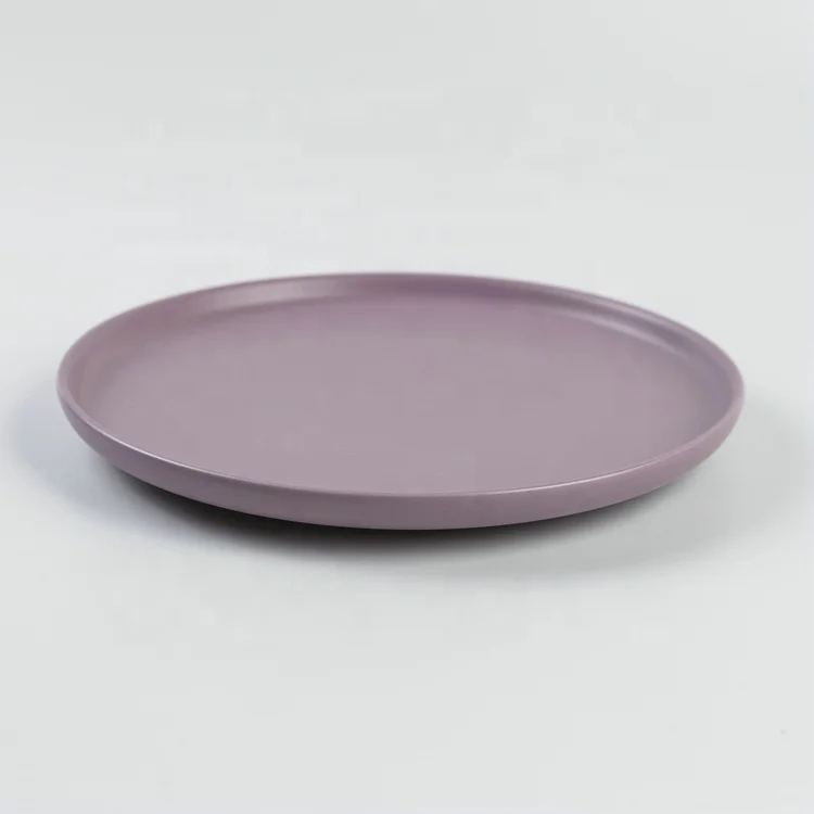 
Hot selling solid color turkish cheap bulk stoneware porcelain dinner plates 