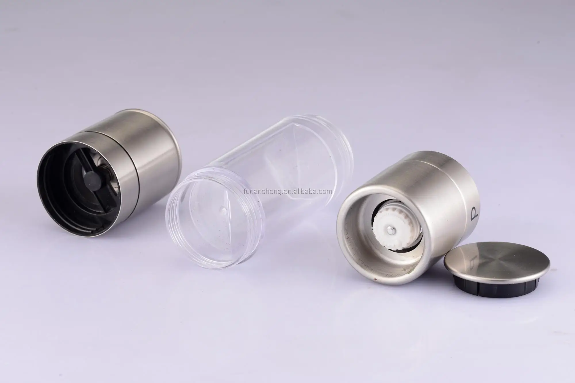 
2 in 1 Manual Salt & Pepper Mill/ Stainless Steel Salt & Pepper Grinder/Amazon Hot Sale 