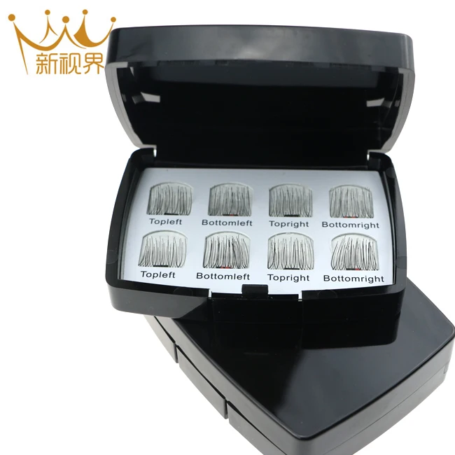 Magnetic Eyelashes Reusable False Magnetic Eyelashes for Natural Look (1 Pair 4 Pieces), No Glue Required Faux Mink Lashes