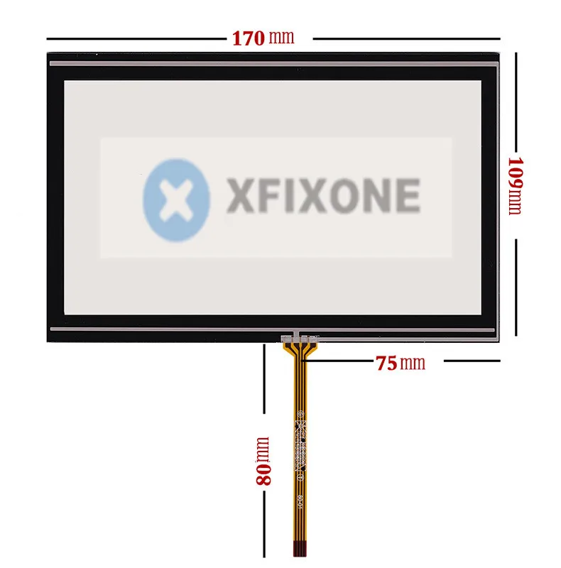 7.1 Inch Resistive Touch Screen For Car DVD GPS 170mm*109mm
