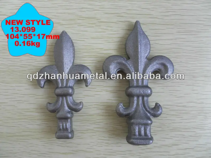 High quality wrought iron spear top metal fence