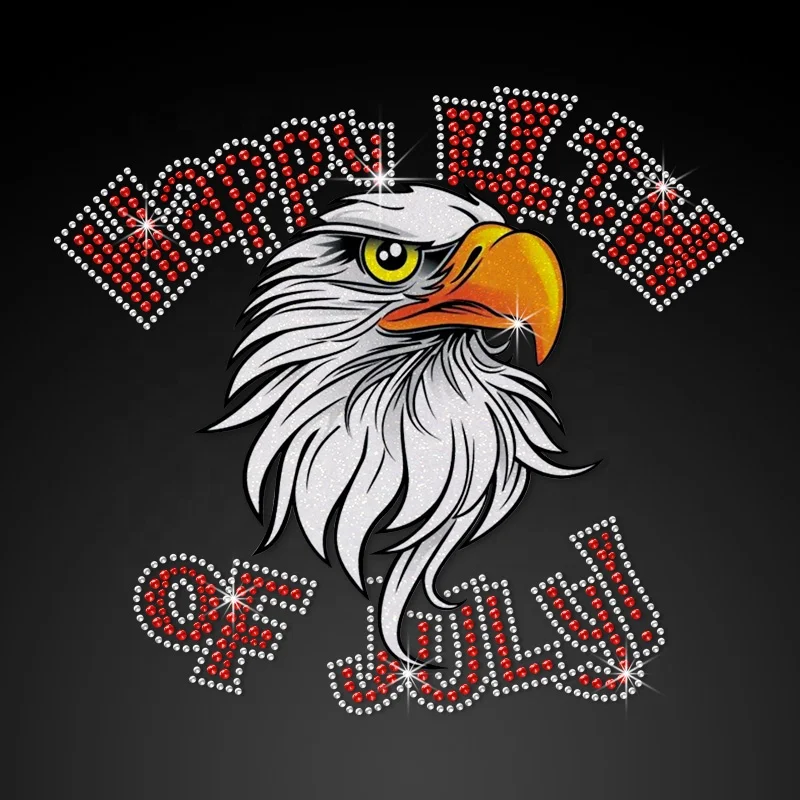 Wholesale Independence Day Eagle Design Heat Transfer Design