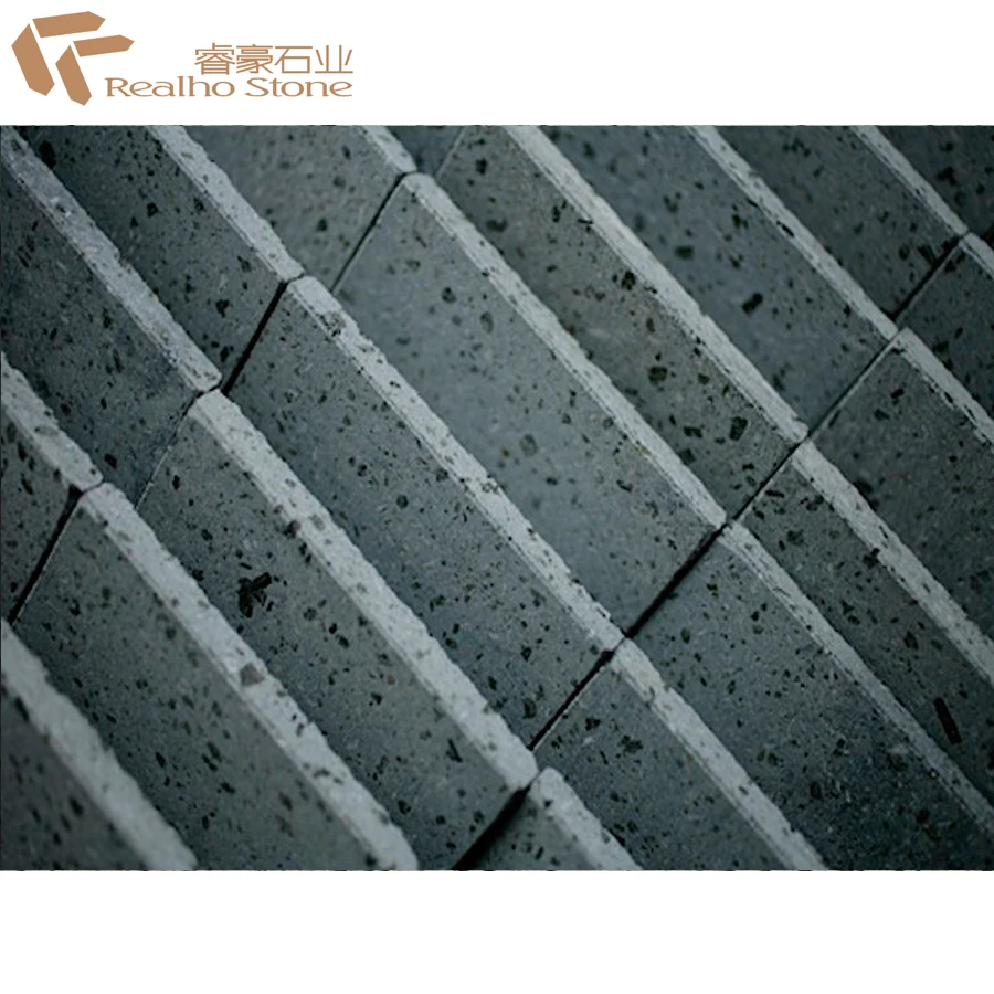 
Sawn Cut Surface Black Lava Volcanic Stone Granite With Cat Paws 