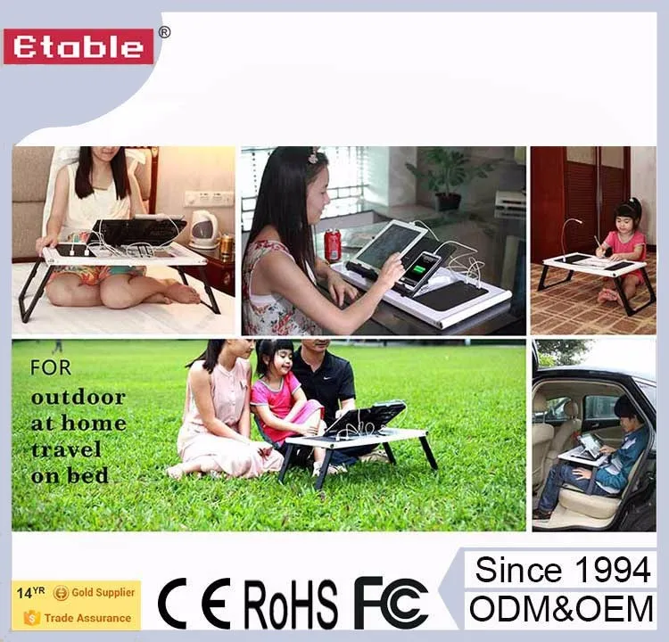 Portable Folding Hospital Bed Dining Table for Patients Hospital Furniture Plastic Commercial Furniture