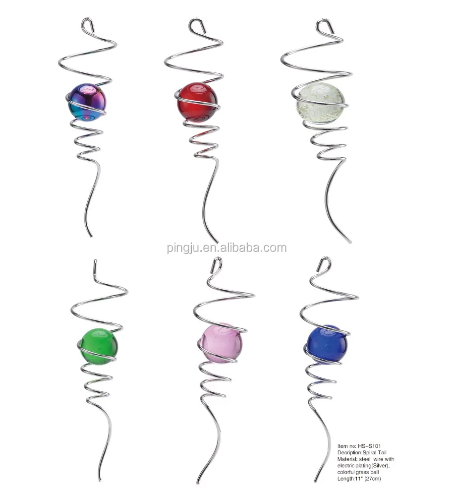 3D спираль хвост-светящийся шар светятся в темноте для подвешивания ветер Спиннер