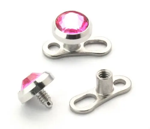 Хирургическая сталь, бриллиант, изготовленный на заказ, микро дермальный якорь, топы, ювелирные изделия