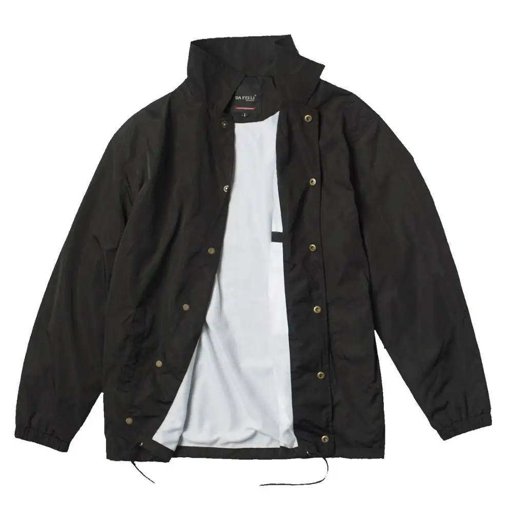 Wholesale men black sports coaches jacket