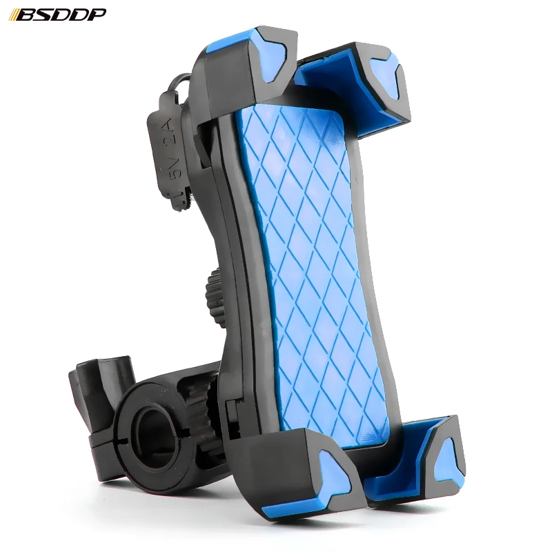 RH-G0109 USB Charger Phone Holder Bike Motorcycle Bike Universal Bicycle Mobile Cell Phone Mount Gps Stand Handlebar Socket