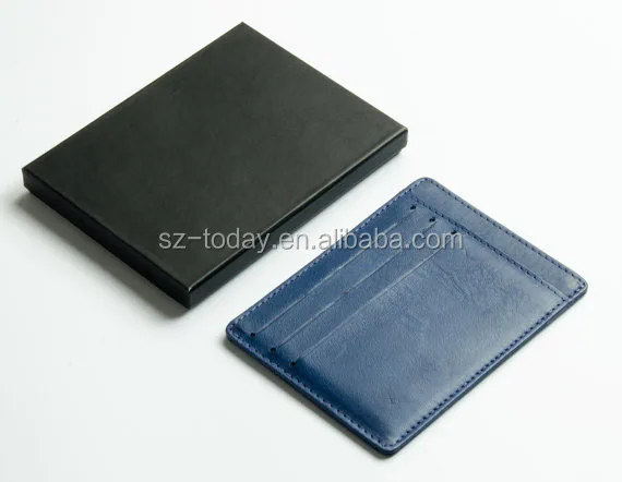 Feel Leather Credit Card Holder Slim Build Wallets New Style Highmetalormance Solid Gift Box PU Customized Logo Unisex RFID Open