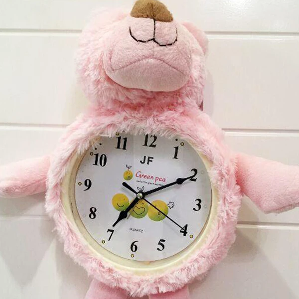 custom plush alarm clock,stuffed cartoon alarm clock ,cartoon plush alarm clock
