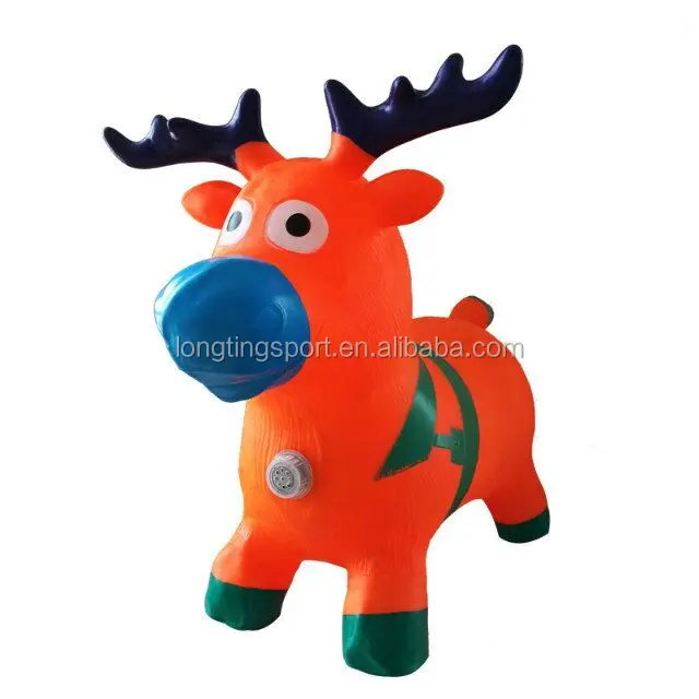 
Pvc Moose jumping toy hopper jumping bouncy animal for sale 