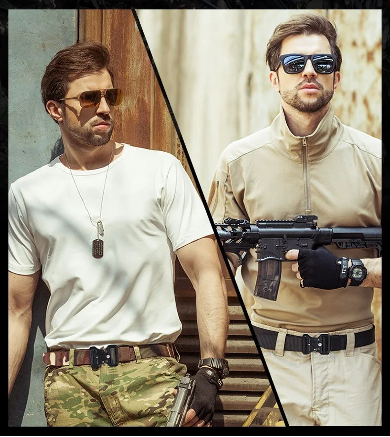 Фирменный тактический сверхмощный поясной ремень Gina 1,7 дюйма, быстросъемные нейлоновые ремни с металлической пряжкой