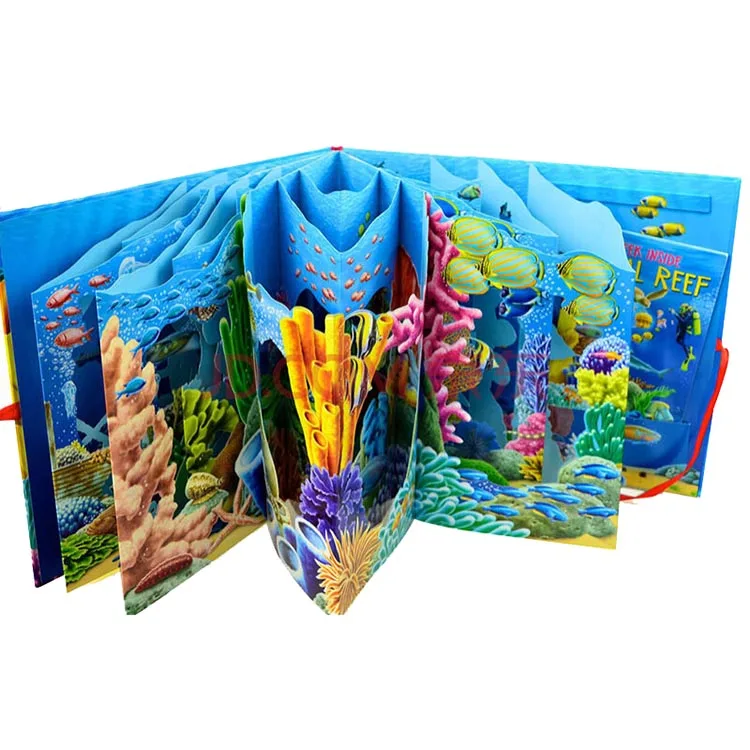 Custom Made Hardcover Kids Children Popup Book Printing