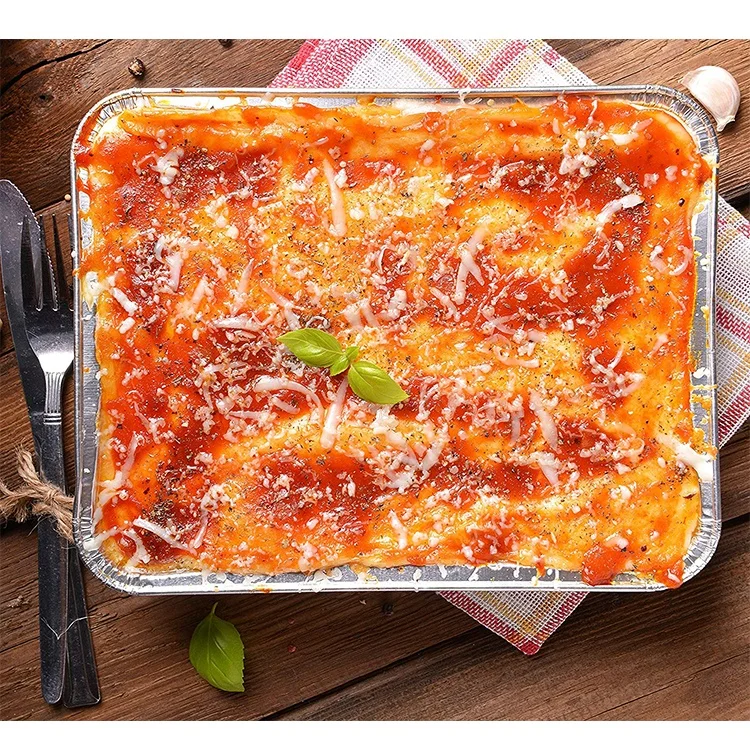 Square baking Pans Disposable Aluminum Foil Baking Tins For Baking Cooking, Broiling, Roasting