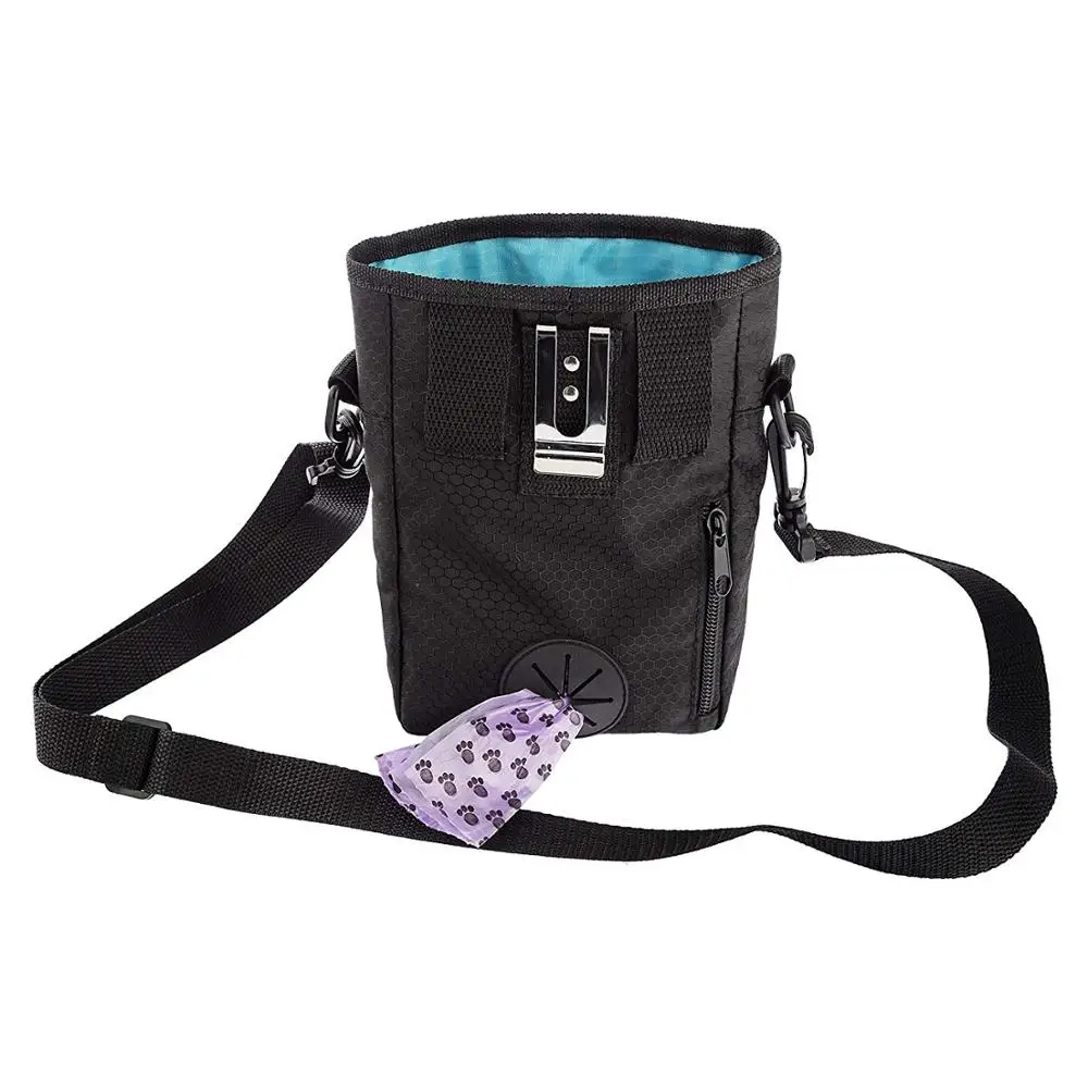 Amazon best selling premium dog treat training bag for ball or toys or waste poop bag dispenser