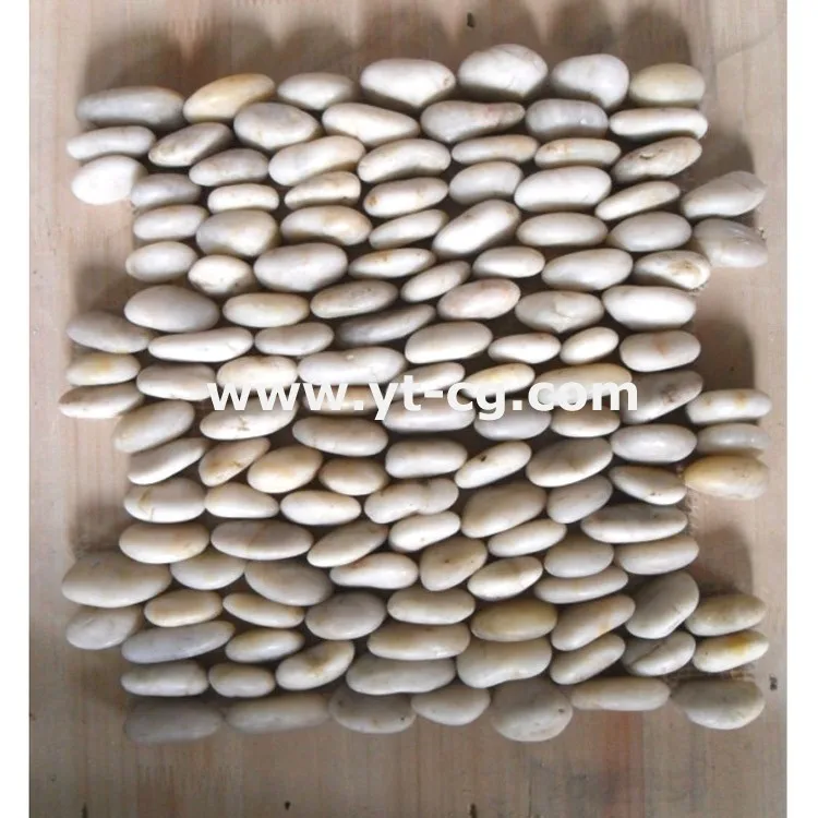 
white natural pebble smart watch stone mosaic for garden cheap 