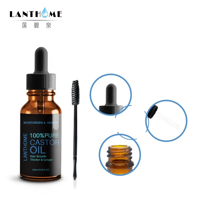 Lanthome Hair Eyelash Growth Serum Lifting Hair Oil Prevent Skin Aging castor oil