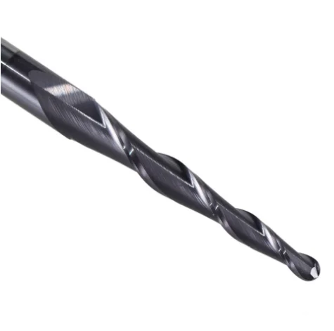 Weix cheaper Tungsten carbide CNC machinary HRC45 sharpening straight hand taper ball nose end millings for metal cutter