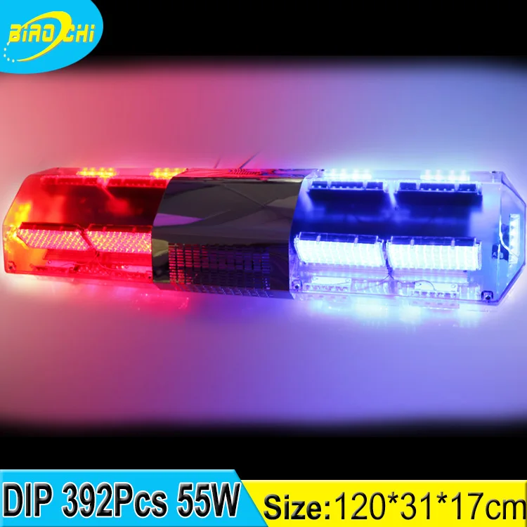 55 Вт/120 см IP65 аварийного предупреждение Универсальный потолочный полиции пожарной сигнализации светодиодной вспышки света