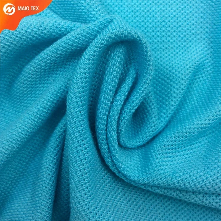 
combed single jersey knit pk tc pique fabric for sportswear and sweaters 