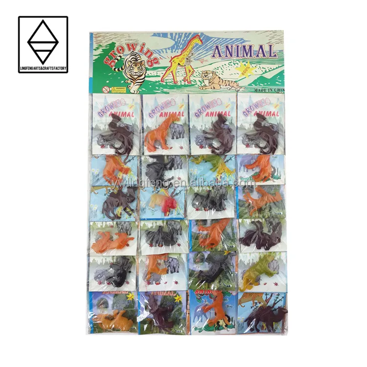 LF-183-20 linkfun 20 pcs/card eva material forest animal shape growing wild animal