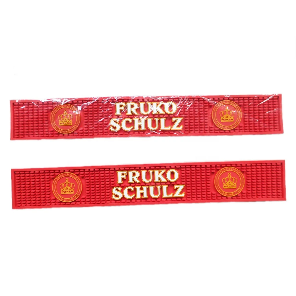 2023 Orange PVC Drip Beer Bar Mat Runner Mat for beer Coaster Mat