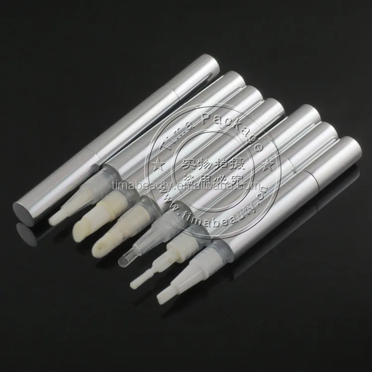 
Free shipping MOQ 500pcs TM-LG777 2ml Aluminium lip gloss tube silver twist up pen cosmetic dispenser package 