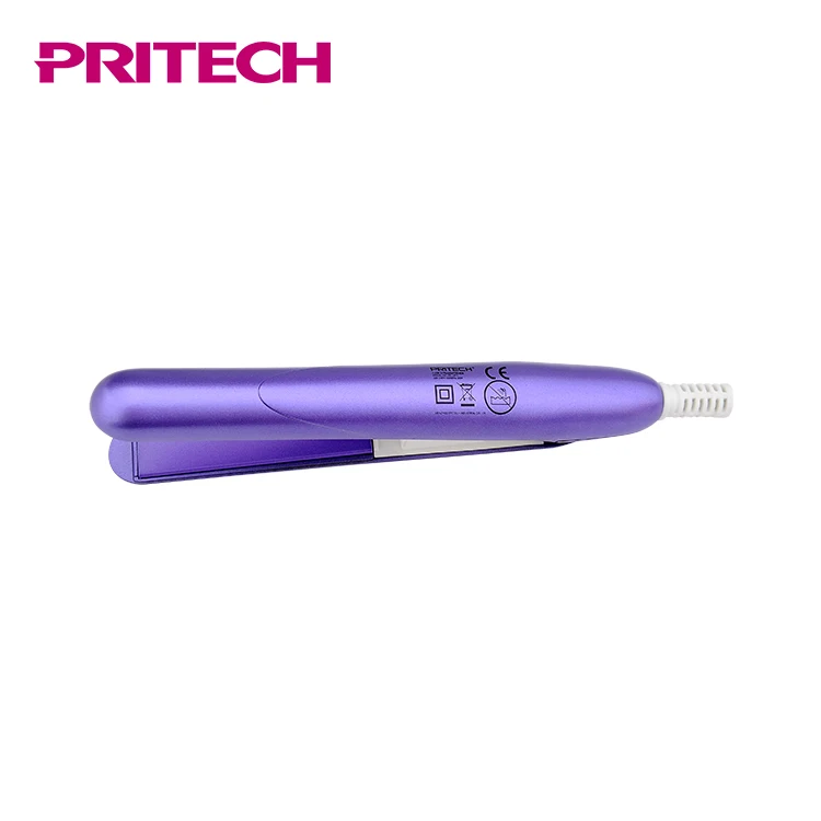 PRITECH пользовательский фиолетовый Электрический мини-утюжок глобальная красота Керамический выпрямитель для волос
