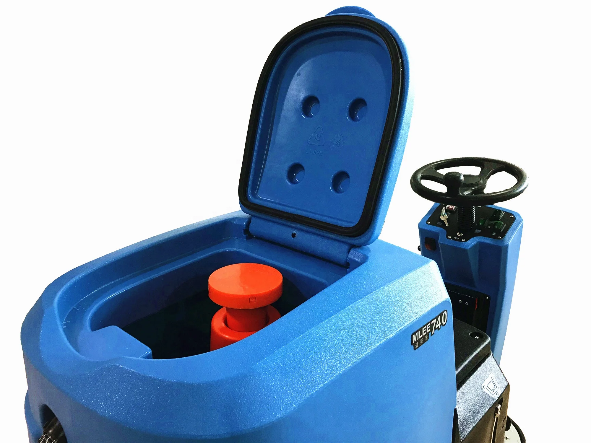 
MLEE740MINI Parquet Floor Washer And Scrubber Commercial Ride On Electric Floor Scrubber With Battery 