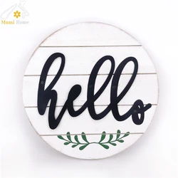 Hot selling round wood sign mdf wood plaque blank