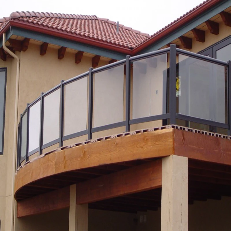 
Qualified guardrail fabrication wrought iron carbon steel welded powder coated balcony railing for residential steel building 