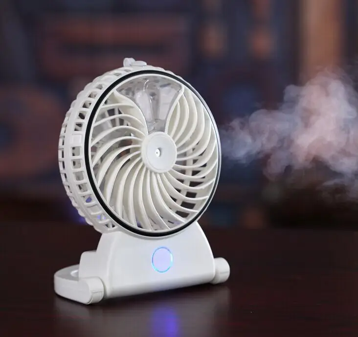 Mini mist spray usb rechargeable fan for iphone