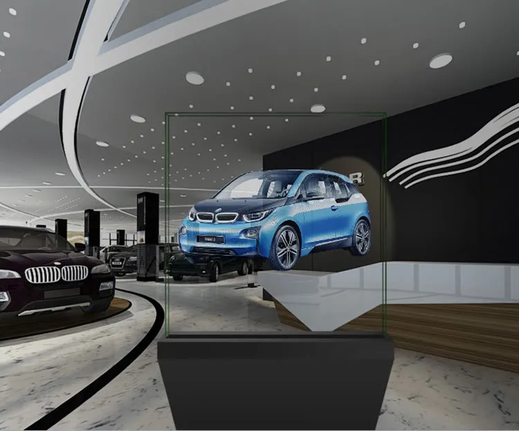 2022 Hottest Indoor Advertising Naked eyes 3D hologram LED fan with wifi app/Support Windows /.IOS/Android