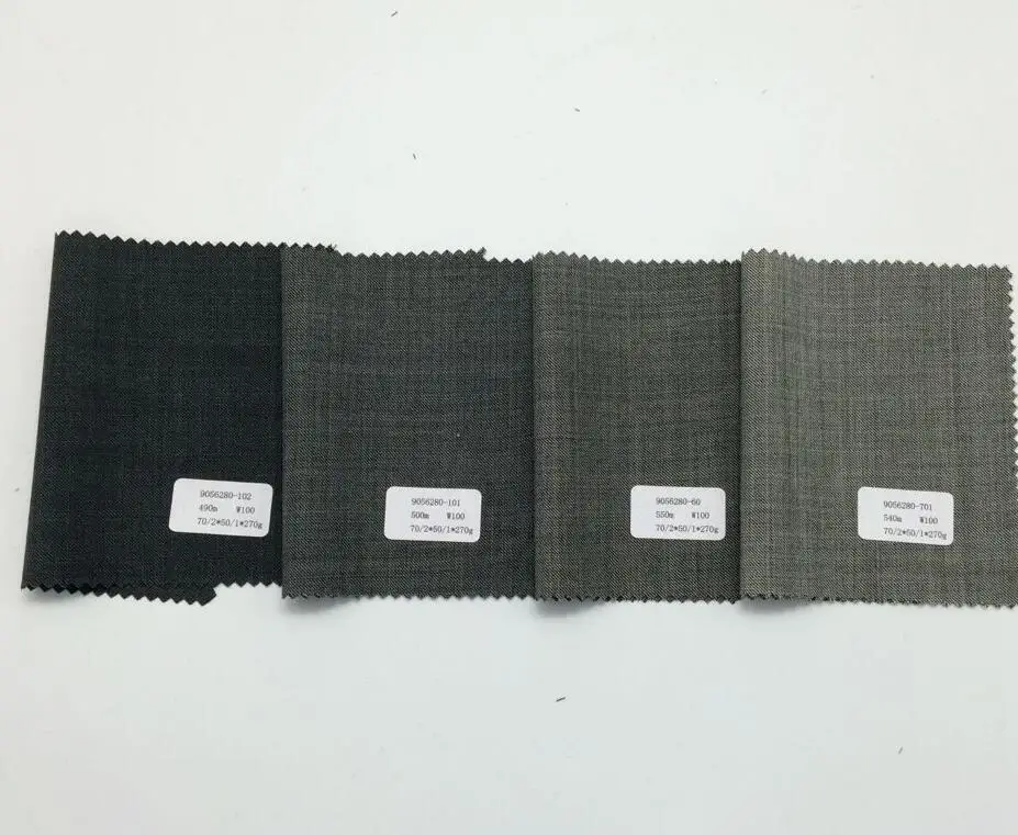 Мериносовая шерстяная ткань, цельная шерстяная ткань Hopsack для мужского костюма