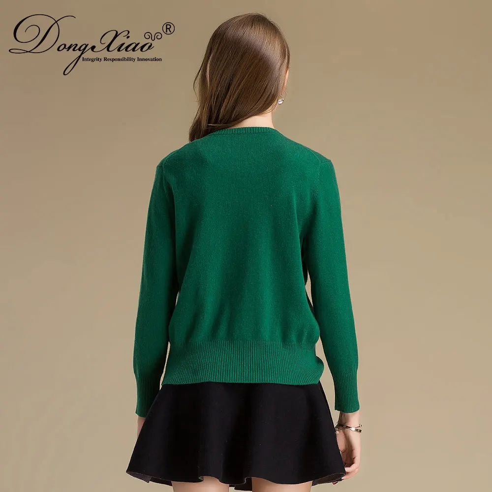 2020 New Fall and Spring Clothes Hot Sale Merino Wool Cashmere Knitting Loose Woman Sweater Cardigans For Women