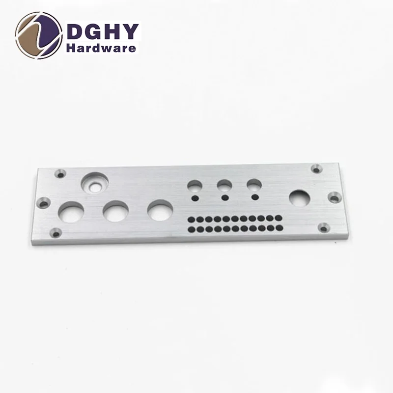 CNC machining Custom aluminum audio faceplate for amplifier